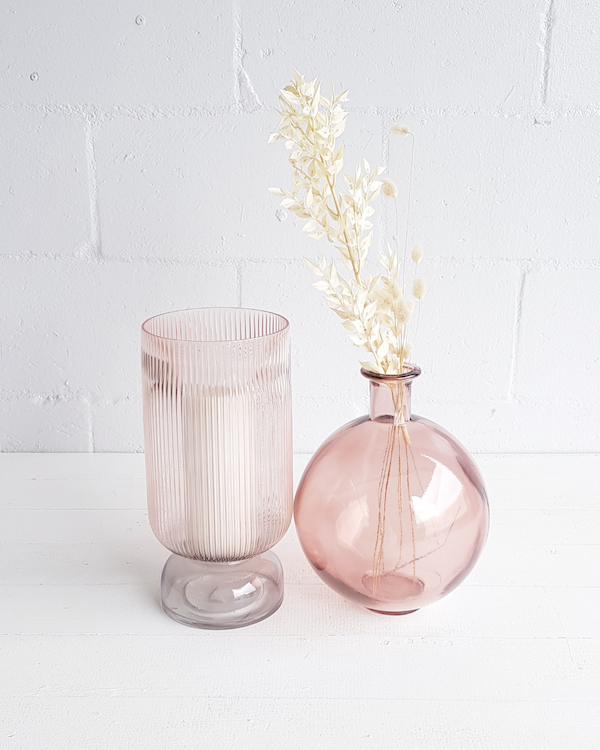 Glass vases Blush/Grey